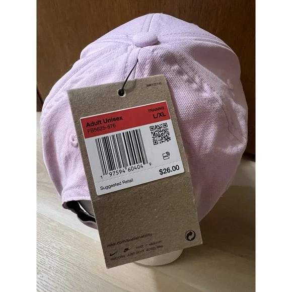 NWT Nike Dri Fit Club Cap Swoosh Adult Golf Hat Pink L/XL Adjustable NEW - Picture 5 of 8